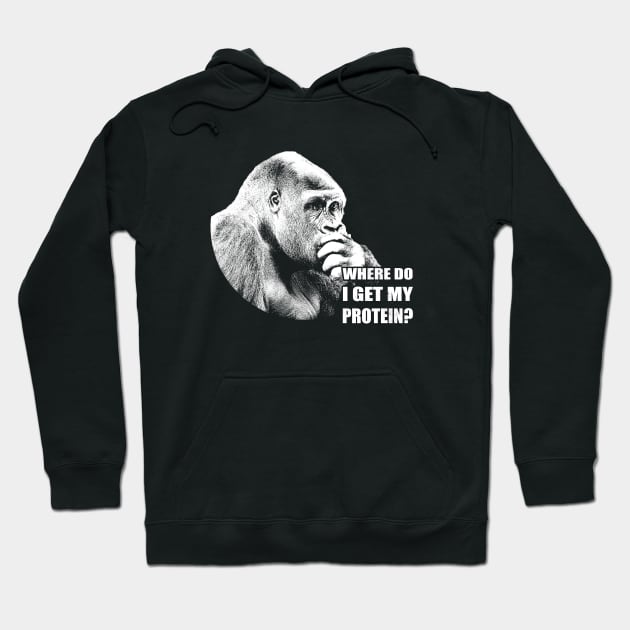 Vegan Gorilla Hoodie by Stoney09